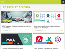 Tablet Screenshot of blog.soat.fr